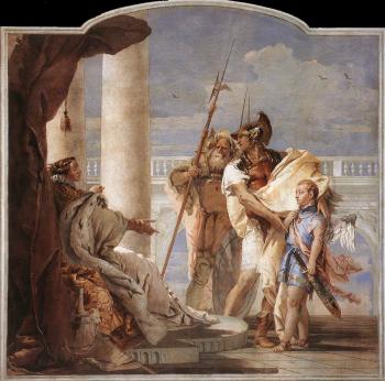 喬瓦尼 巴蒂斯塔 提埃波羅 Villa Valmarana Aeneas Introducing Cupid Dressed as Ascanius to Dido